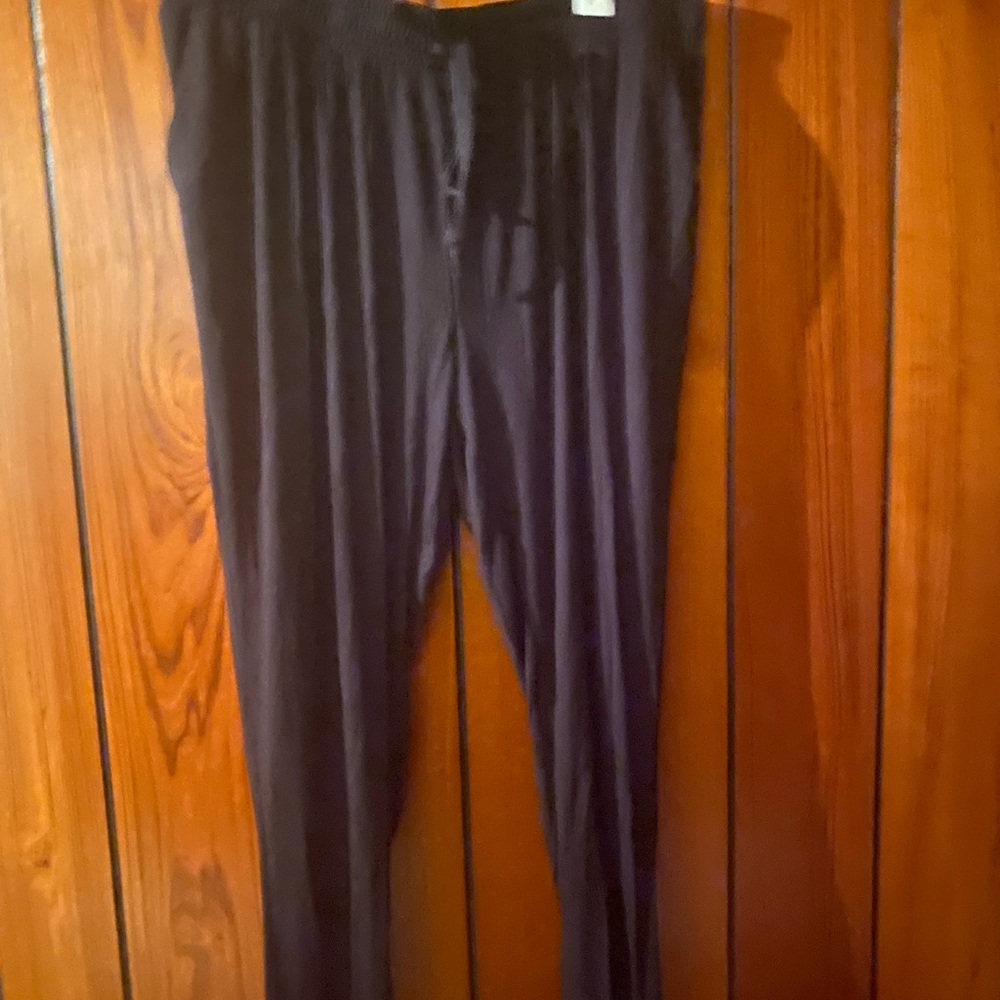 Elan knit elastic tie black jogger pants. Sz. 1X